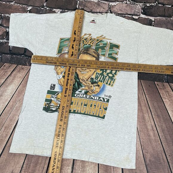 Vintage Xplosion Shirt 1995 Brett Favre Caricature In It To Win It Packers Large - Picture 12 of 16
